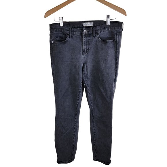 Madewell Denim - Madewell Mid Rise 9" Ankle Zip Jeans Grey size 30